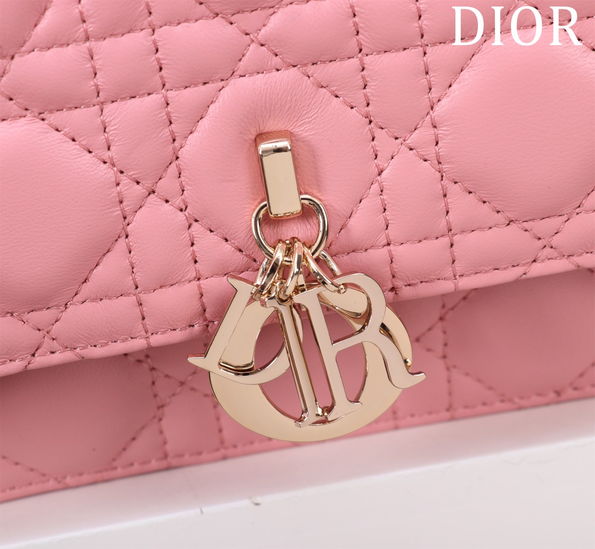 My Dior Top Handle Bag Pink Cannage Lambskin